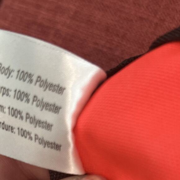 Victorias Secret PINK Tote Bag/Pool Bag Bright Orange Black Mesh Dual Handle - Picture 10 of 12